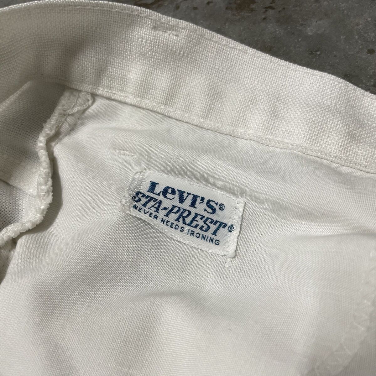 Vintage Levi's Sta-Prest white pants 32.5 x 30 Made in USA Vintage Levi's Sta-Prest white pants 32.5 x 30 Made in USA