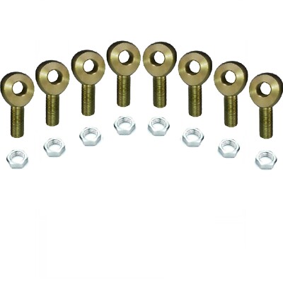 8 RH 1/2-20 Thread With a 1/2 Bore Solid Rod Eye Heim Joints Rod Ends Jam Nuts