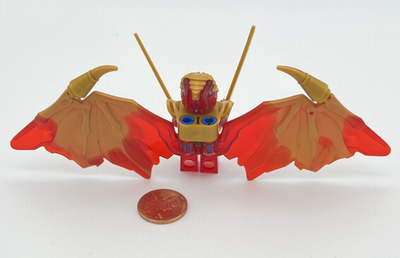 Lego NINJAGO Golden Dragon Kai Minifigure Wings Two Swords