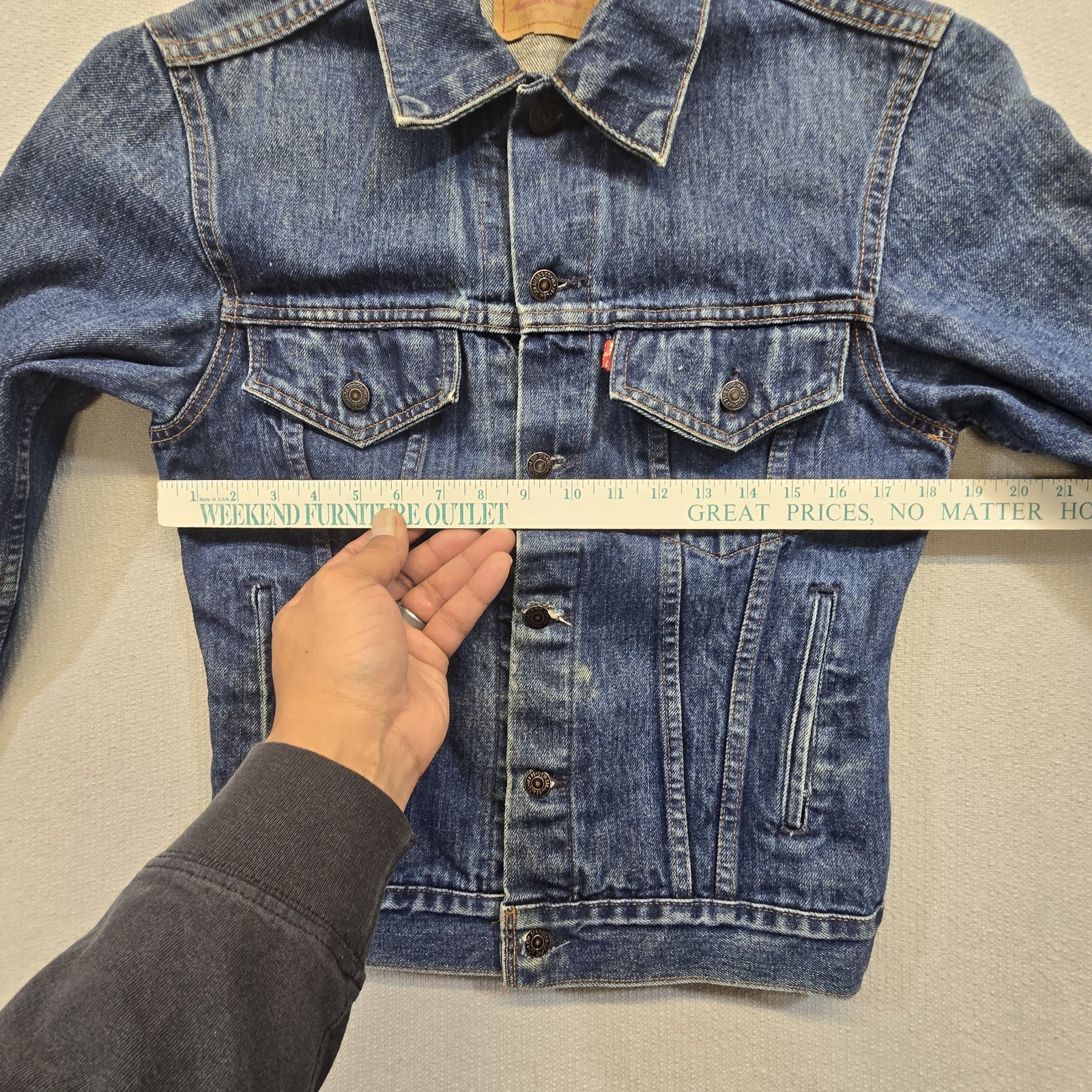 Vintage Levi's 70506-0216 Trucker Jacket Mens 36 Blue Jean Denim Made in USA 90s thumbnail 12