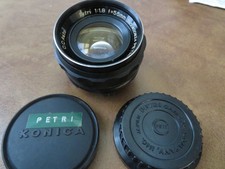 Vintage Petri C.C Auto 55mm f/1.8 Lens w/ Front Rear Caps For Repair or Parts