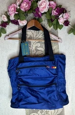 Vintage Samsonite Starboard Weekender Bag Luggage Blue 1987