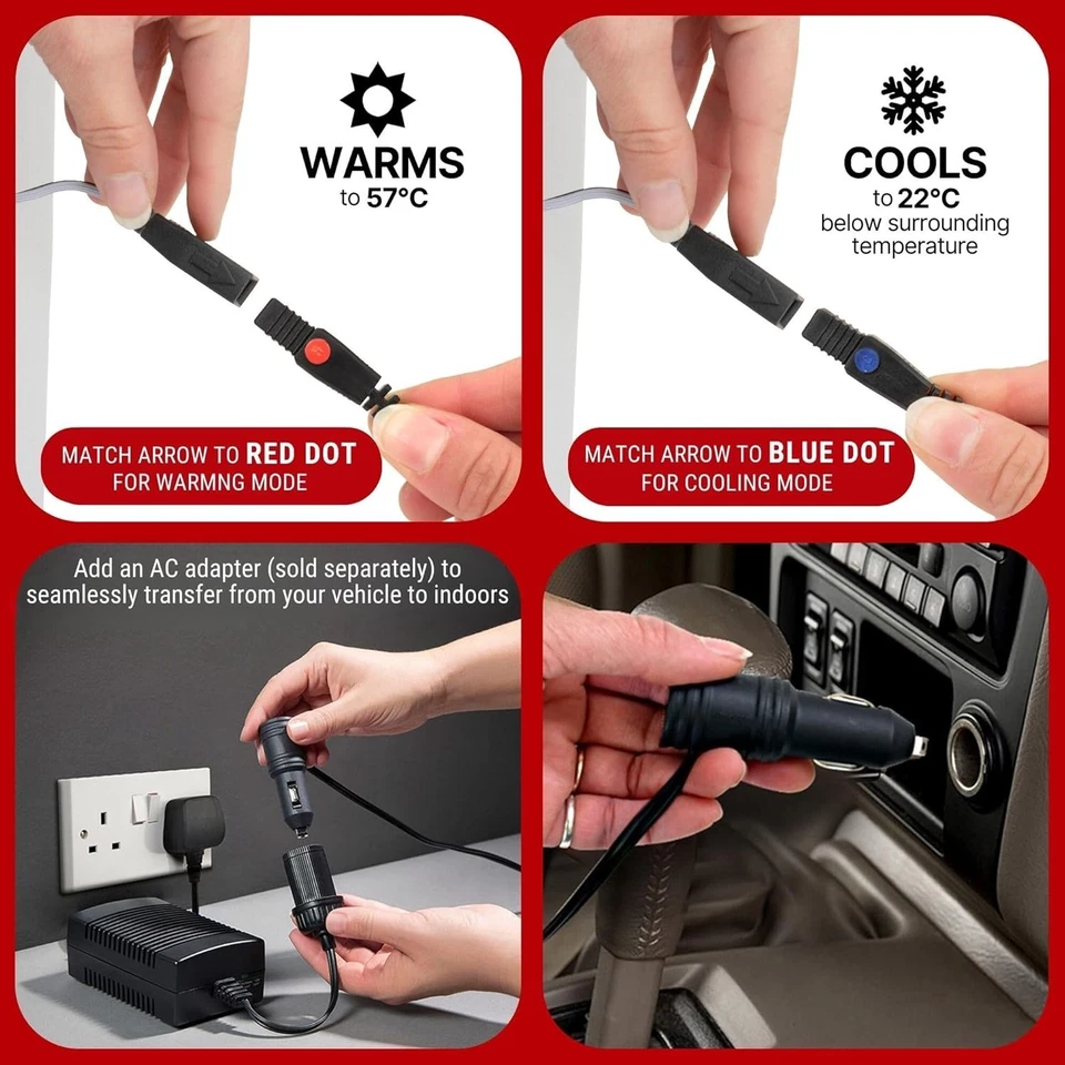 Koolatron P-27WH 29 Quart Electric Portable Cooler 12V Car Cooler/Warmer - Image 3 of 4