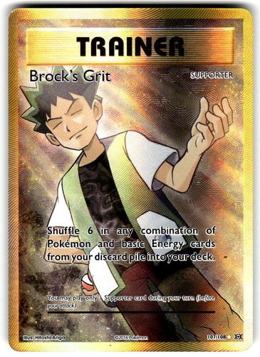Brock's Grit (Full Art) 107/108 XY Evolutions