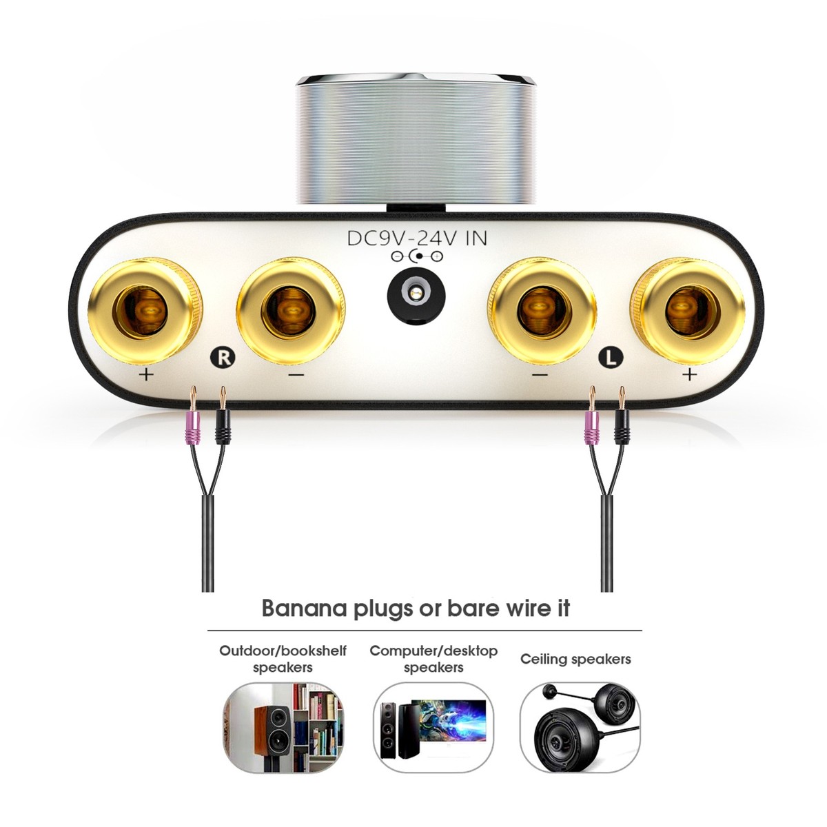 Nobsound 100W Mini Power Amplifier Digital HiFi Amp with USB/AUX