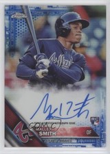 2016 Topps Chrome Rookie Blue Refractor 117/150 Mallex Smith #RA-MSM Auto 0ja2
