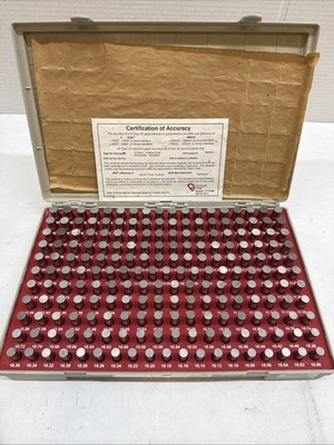 VERMONT GAGE PIN SET 102100400 Class ZZ PLUS Range: 10.00mm - 13.98mm