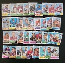 1968 Topps Football Lot - 36 Different - W/ Dave Whitsell and Cornell Green