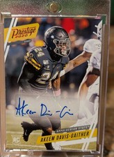 2020 Panini Prestige Akeem Davis-Gaither Rookie Auto #1 Autograph RC Bengals