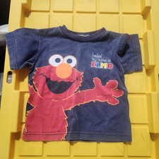 Vintage 90s Elmo Front And Back Kids Size 5-6 Tshirt H29