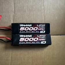 Traxxas 5000mAh LiPo 11.1V 3-cell 25C Batteries TRA2872X (2) 100% 🔋 ⚡️