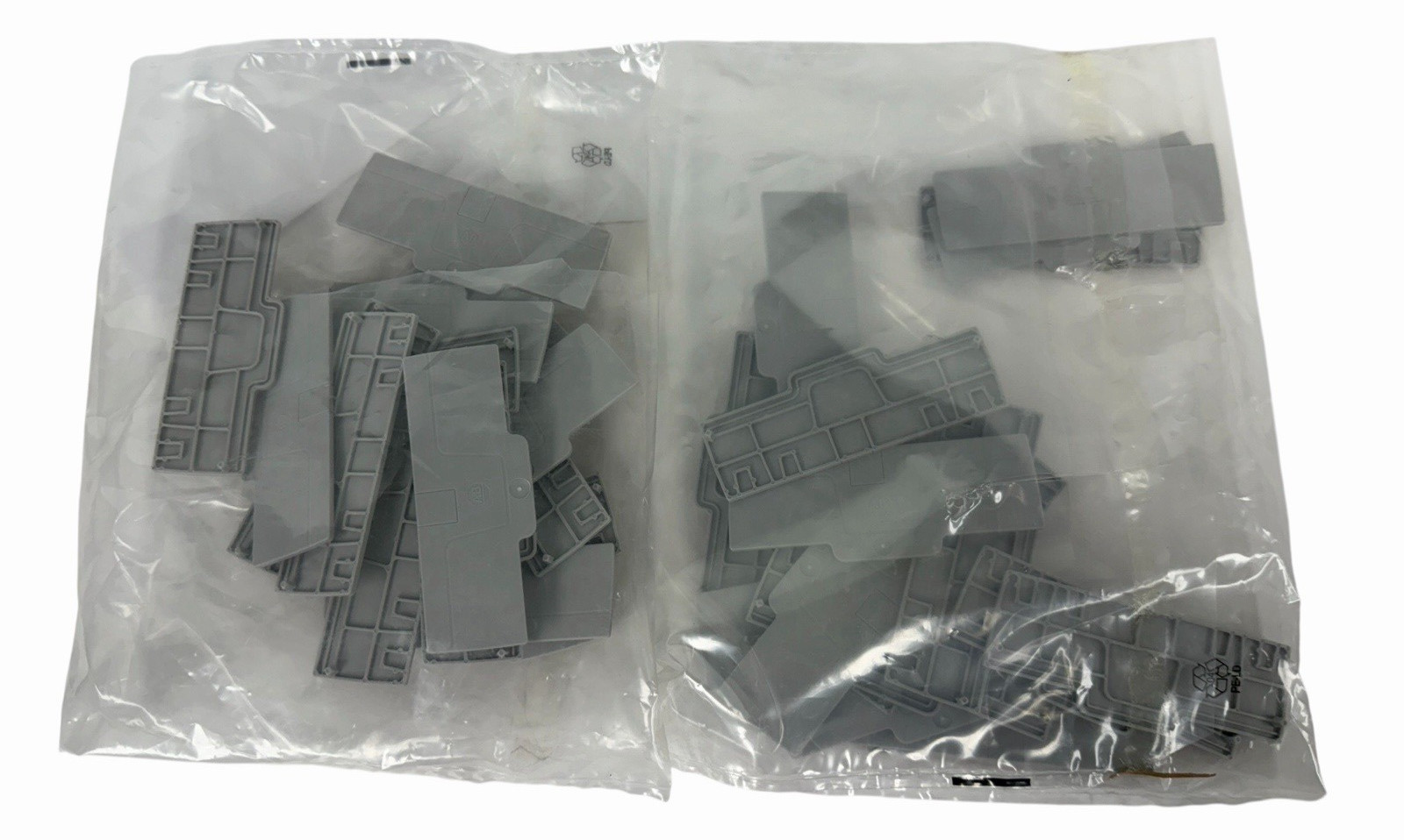 LOT OF 40 NEW ALLEN BRADLEY 1492-EBP4Q TERMINAL BLOCKS 1492EBP4Q GREY