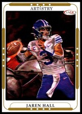 2023 Sage Artistry Football #64 Jaren Hall Gold RC