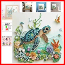 Sea Turtle Animal Special Shape Diamond Art Kits for Adults,5D Diamond Painti...