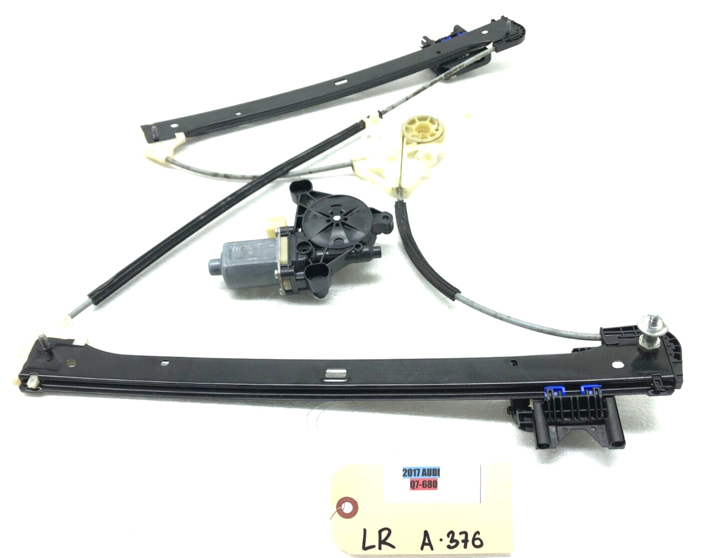 2017-2025 AUDI Q7 SQ7 LEFT DRIVER REAR DOOR WINDOW REGULATOR W/ MOTOR OEM.
