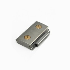 Authentic Cartier Santos 13.5mm Curve Link 18K x Steel Watch Band Bracelet