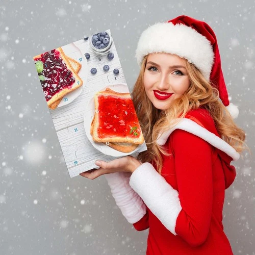 Frühstück-Adventskalender mit Marmelade & Konfitüre Fruchtaufstrich Gelee 720 g - Bild 8 von 10