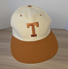 Vintage Texas Longhorns new era 5950 fitted wool hat size 7 1/8