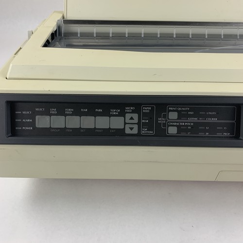 OKI Pacemark 3410 9-PIN Dot Matrix Printer GE8285A Tested No Ribbon Pushed Cover - Picture 3 of 15