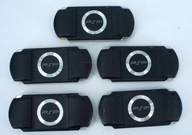 Lot of 5 Sony PlayStation PSP Handheld Consoles PSP-1001 ~ Parts or Repair