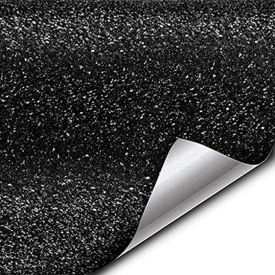 Black Indestructible Paint Wrap Truck Vinyl Roll (1Ft X 5Ft)