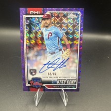Otto Kemp Chrome 2026 Purple Refractor /75 Auto