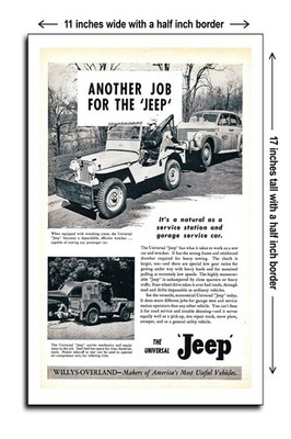 1947 Willys Universal Jeeps Another Job for the Jeeps - 11x17 Poster