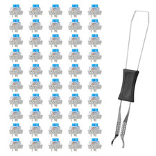 45 PCS Mechanical Keyboard Switches 3 Pin Blue Clicky Switches Dustproof