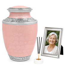 Cleentable Handcrafted Metal Cremation Urn For Human Ashes - Cremation Urn For