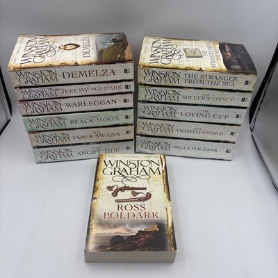 Poldark Complete Book Set Series 1-12 Winston Graham Paperback Bundle