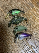 , original color. Lucky Craft Medium Cra-Pea, Micro Cra-Pea, and 4 other lures
