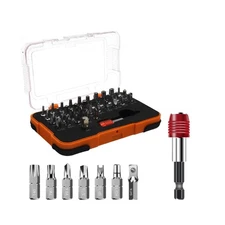37Pieces Security Bit Set, Tamper Proof Torx Bit Set with Torx, Hex,Triwing, ...