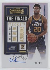 2020-21 Contenders Rookie Variation Finals Ticket 42/49 Udoka Azubuike Auto 07rd