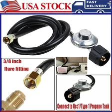 5FT Low Pressure Propane Regulator Hose  LP BBQ Gas Grill Heater Stove Burner US