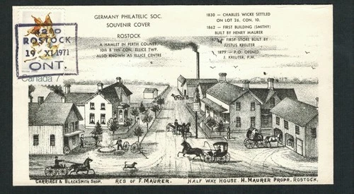 Canada #538, 1971 7¢ Winter Maple Leaves, German Philatelic Society cachet FDC