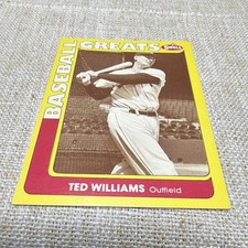 Swell 1990 Ted Williams #100 Boston Red Sox MLB Baseball Greats Card Base Set