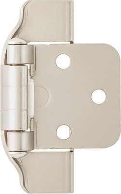 (10-Pack) Self-Closing Cabinet Hinges 1/2' Semi-Wrap Overlay for Cabinet Doors K