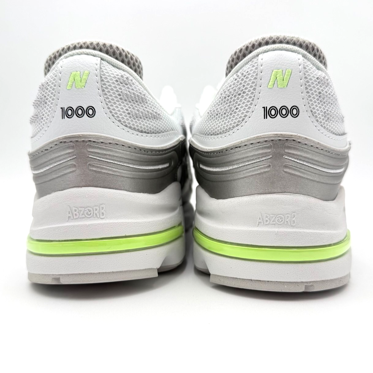 Size 13 Men's New Balance 1000 Sneakers M1000DI White Silver