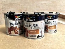 DULUX Made By Me Metallic wunderschöne Goldlackdose 125 ml x 3 Dosen