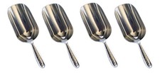 4 Pack 5 Oz. Aluminum Multi-Purpose Scoop Commercial Grade for Flour Candy