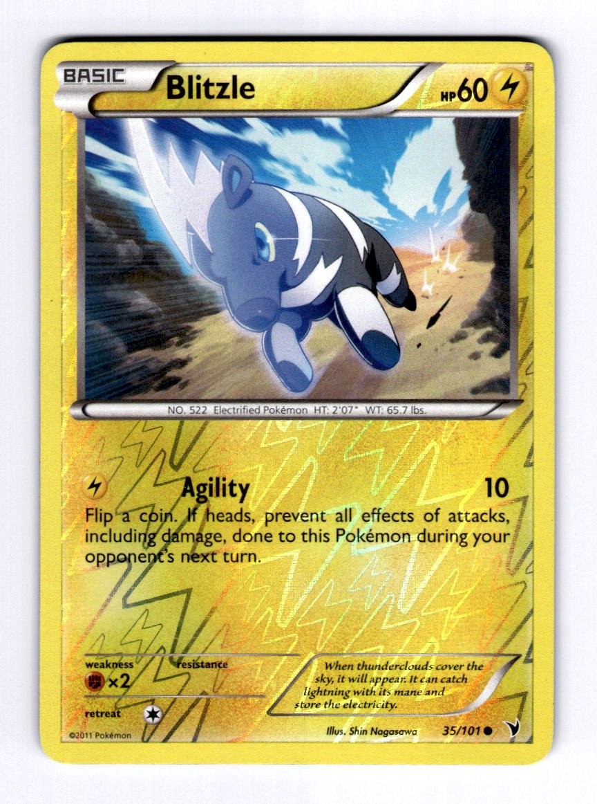 Blitzle Noble Victories #35 (2011) Common Reverse Holo NM Pokemon