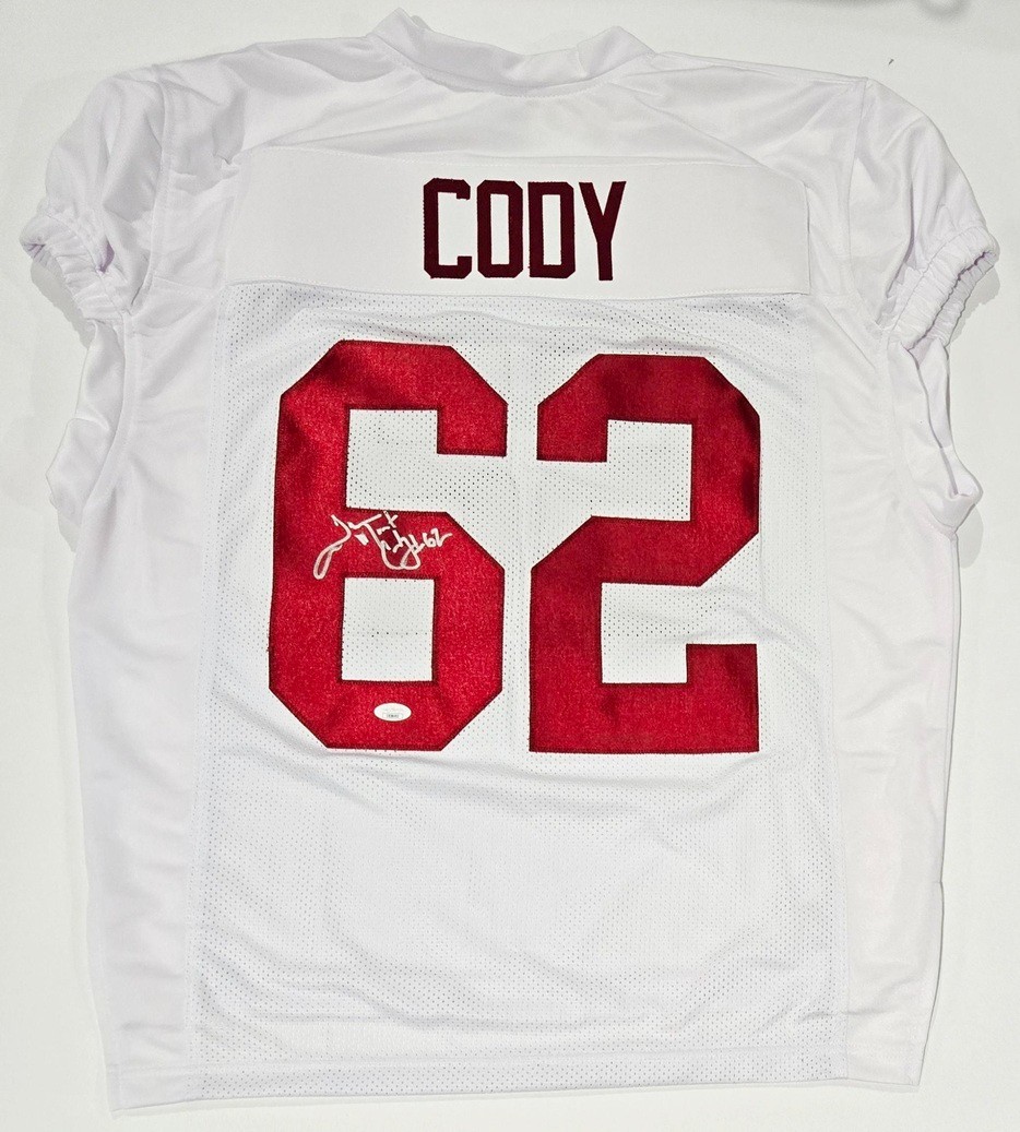 ALTRA Maglia calcio Terrence Mount Cody firmata Auto UA Alabama bianca proof JSA
