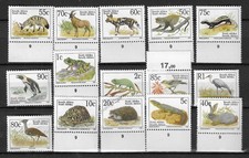 South Africa 1993  BIRDS/Wild Animals  issue of 15  MINT NH