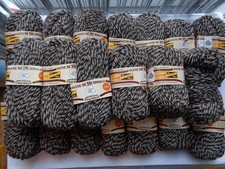 990 gr. naturbelassen Schurwolle von Wolle Rödel braun/natur meliert