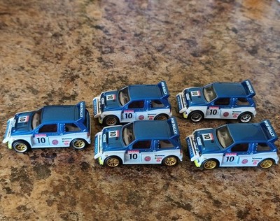 Hot Wheels Premium Hammer Drop MG Metro 6R4 Blue/White LOT of 5