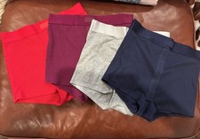 NWT 4 LOT Victoria s Secret VS PINK Logo High Waist Boyshort Shortie Panty Sz S