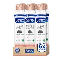 Sanex Mineral Protect Deodorant Spray 48H Schutz Empfindliche Haut 6X200 Ml