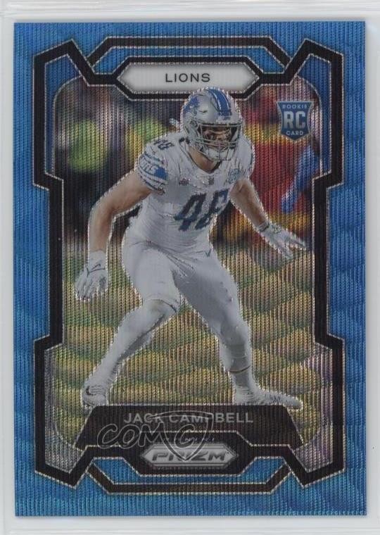 2023 Panini Prizm Rookies Blue Wave Prizm 117/199 Jack Campbell #330 6m7
