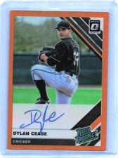 2019 Dylan Cease Donruss Optic Rated Prospects Autograph #/99 Baseball Card