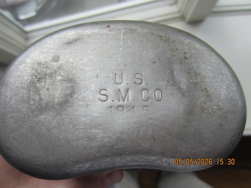 CANTEEN, USGI WW2 DATED 1945, US S.M. CO